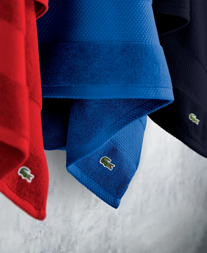 Lacoste Home Heritage Anti-Microbial Supima Cotton Bath Towel, 30" x 54"
