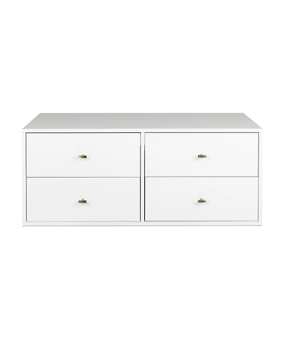 Prepac Floating 4-Drawer Dresser