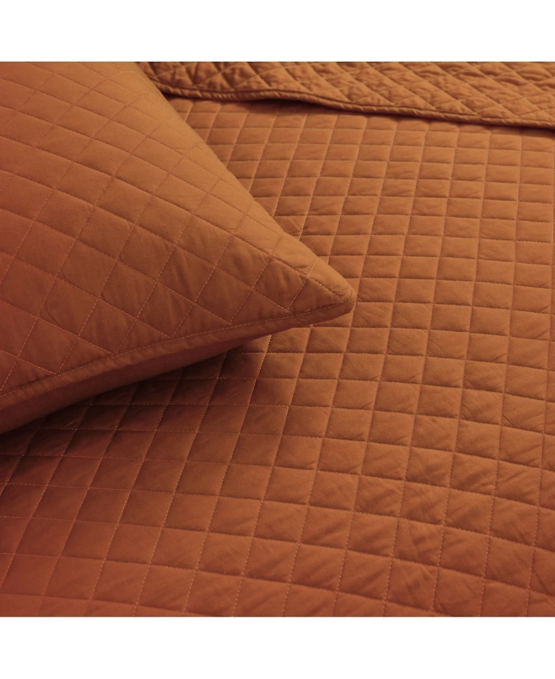 Lush Decor Ava Cotton 3 Piece Quilt Set, Full/Queen