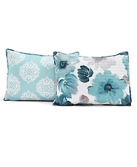 Lush Decor Leah 3 Piece Quilt Set, Full/Queen