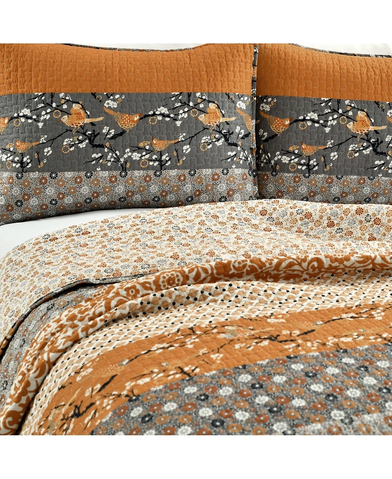 Lush Decor Royal Empire 3 Reversible Piece Quilt Set, Full/Queen