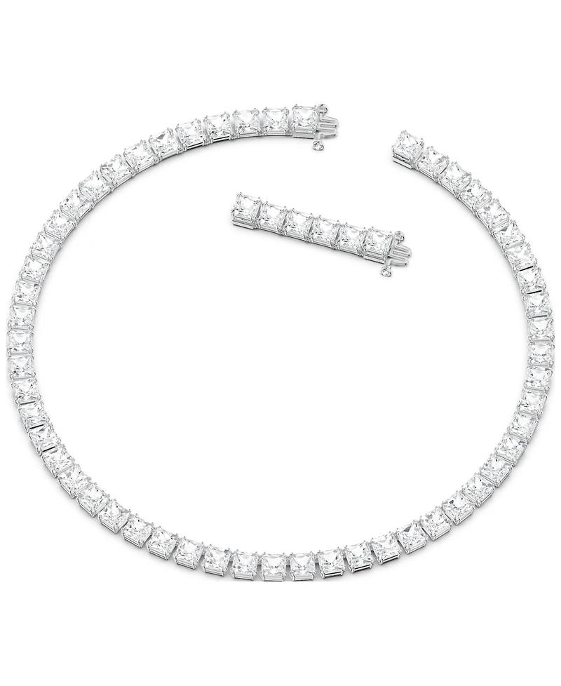 Swarovski Rhodium-Plated Millenia All-Around Necklace, 15" + 2" extender