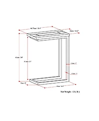 Skyler Solid Mango Wood C Side Table