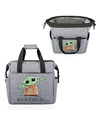 Mandalorian the Child on the Go Snacks Out Gray Lunch Cooler Bag