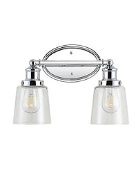 Beverly 2-Light Glass Classic Cottage Led Vanity Light