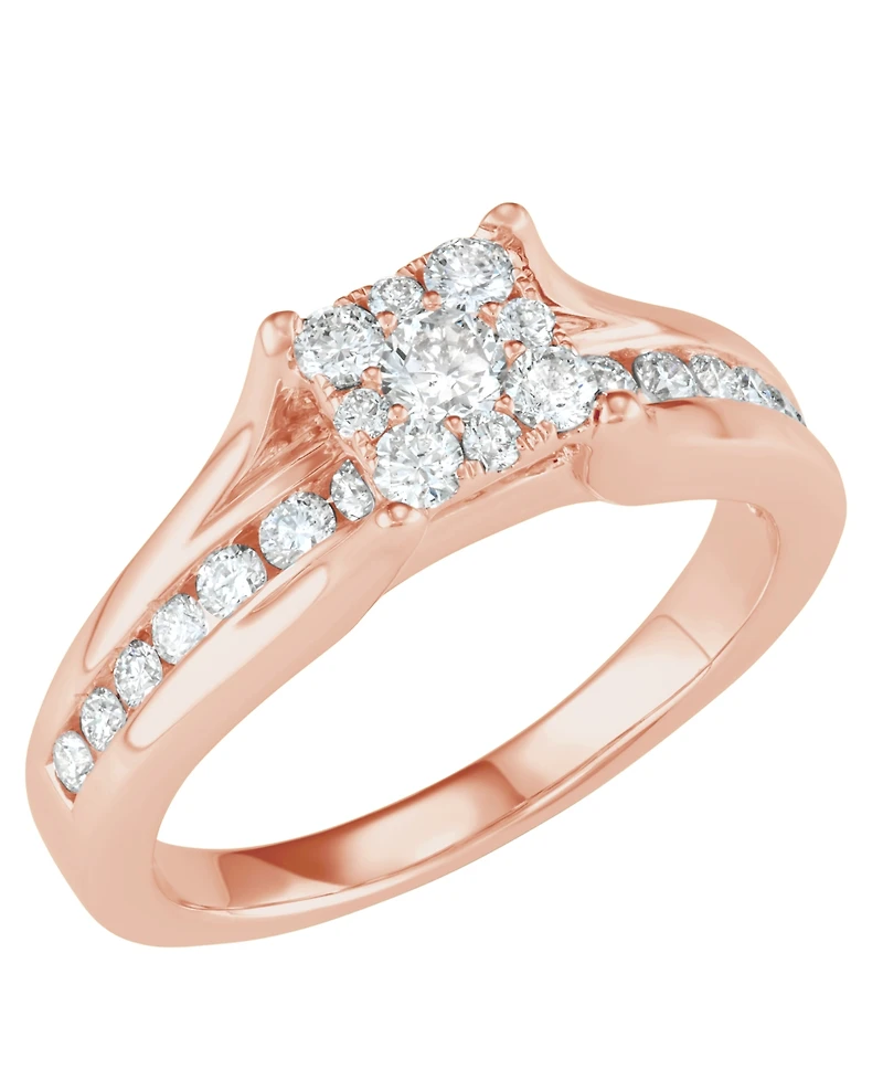 Diamond Bridal Channel Set (1 ct. t.w.) 14k White, Yellow or Rose Gold