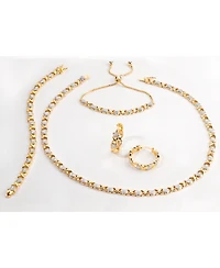 Macy's Diamond Accent Gold-plated, Silver Plated or Rose Gold X and Heart Earrings