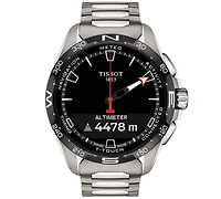 Tissot Men's Swiss T-Touch Connect Solar Titanium Bracelet Smart Watch 48mm