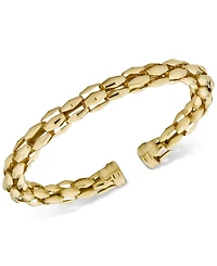 Turbo Link Bangle Bracelet in 14k Gold-Plated Sterling Silver
