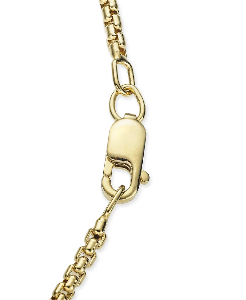 Men's Diamond Cross 22" Pendant Necklace (1/2 ct. t.w.) in 18k Gold-Plated Sterling Silver