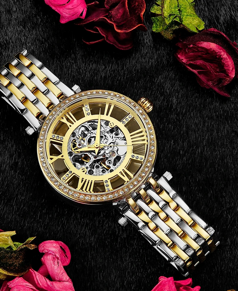 Women's Automatic Gold-Tone and Silver-Tone Stainless Steel Link Bracelet Watch 38mm