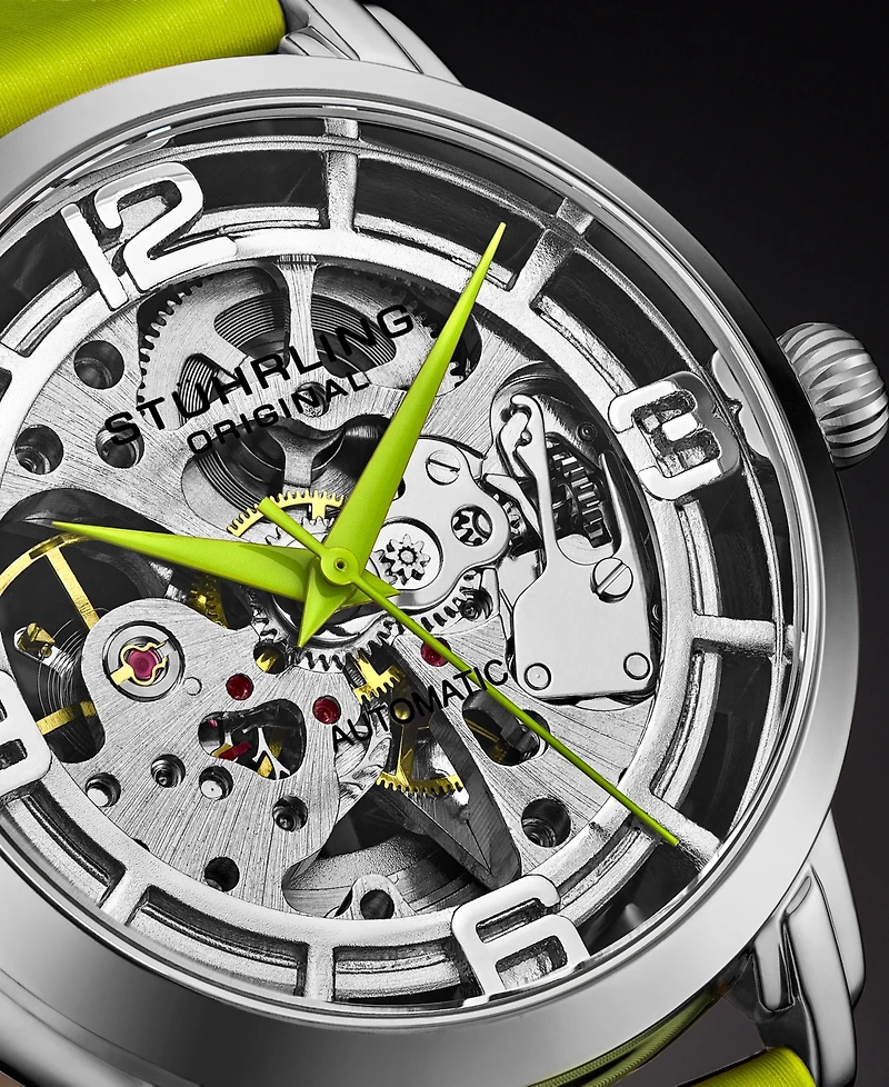 Women's Automatic Genuine Leather Strap Watch 40mm