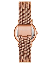 Women's Quartz Rose Gold-Tone Mesh Bracelet Watch 29mm