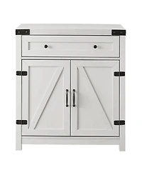 Farmhouse Barn Door Accent Cabinet