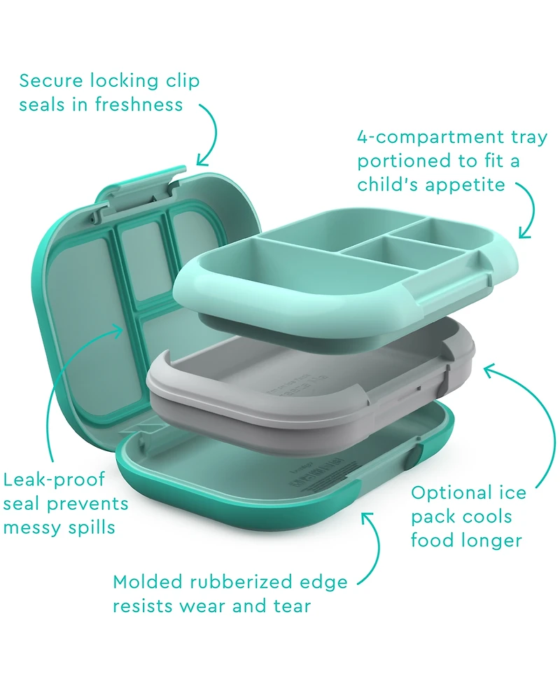 Bentgo Kids Chill Lunch Box - Green/Navy
