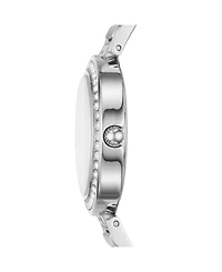 Fossil Women's Karli Three Hand Stainless Steel Silver-Tone Watch 34mm