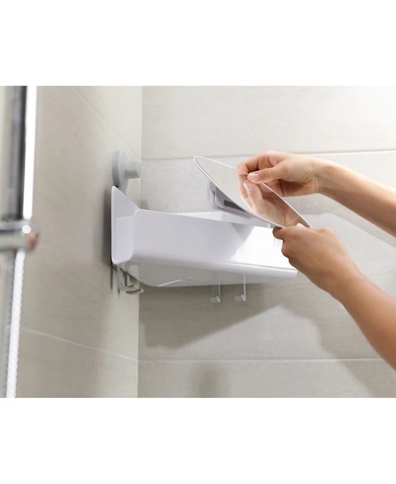 Joseph Joseph EasyStore Large Shower Shelf with Removable Mirror