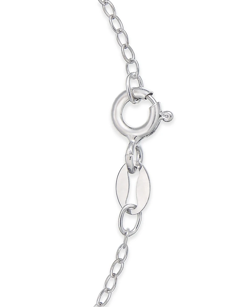 Multi-Gemstone Butterfly 17" Pendant Necklace (7/8 ct. t.w.) in Sterling Silver