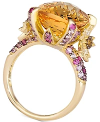 Le Vian Crazy Collection Multi-Gemstone (11 ct. t.w.) & Vanilla Diamond (1/4 ct. t.w.) Statement Ring in 14k Gold