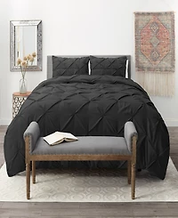 Nestl Pinch Pleat 3-Pc. Duvet Cover Set, Queen