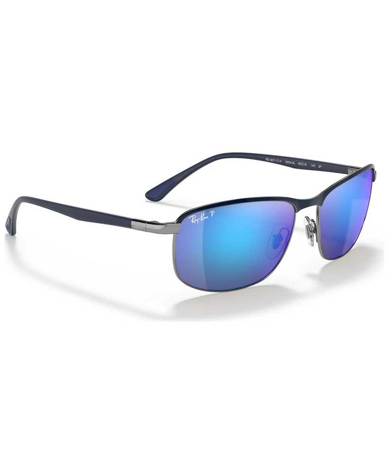 Ray-Ban Unisex Polarized Sunglasses, RB3671CH 60
