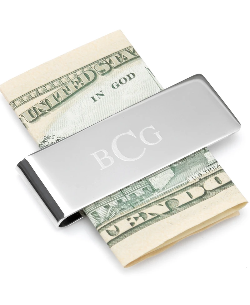Ox & Bull Trading Co. Men's Stainless Steel Engravable Money Clip
