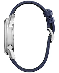 Marvel by Citizen Men's Spider-Man Blue Leather Strap Watch 42mm