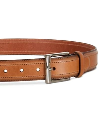 Tommy Hilfiger Men's Stitched Classic Dress Leather Belt