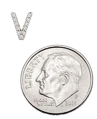 Wrapped Diamond Initial Single Stud Earring (1/20 ct. t.w.) in 14k Gold, Created for Macy's