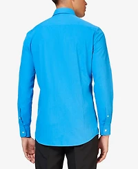 OppoSuits Men's Shirt - Long Sleeved Magic Mint Dress Pastel Green Formal Clothing