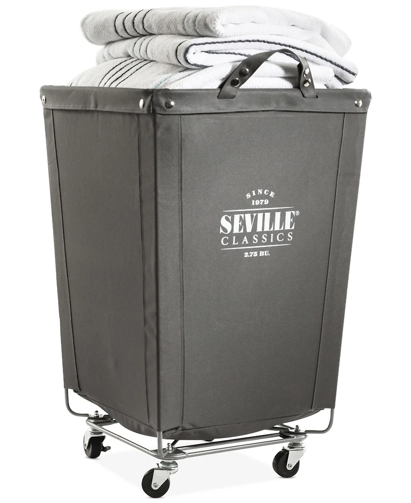 Seville Classics Heavy-Duty Rolling Laundry Hamper