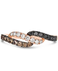 Le Vian Multicolor Diamond Statement Ring (1/2 ct. t.w.) in 14k Rose Gold