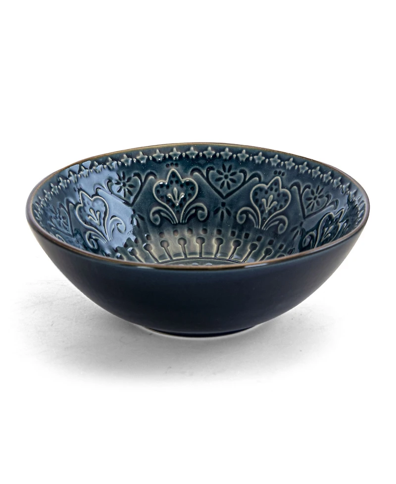 Elama Deep Sea Mozaic 16 Pc. Dinnerware Set, Service for 4