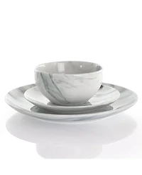 Elama Fine Marble 16 Pc. Dinnerware Set, Service for 4