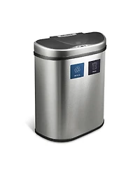 Ninestars Automatic Touchless Motion Sensor Semi-Round Trash Can