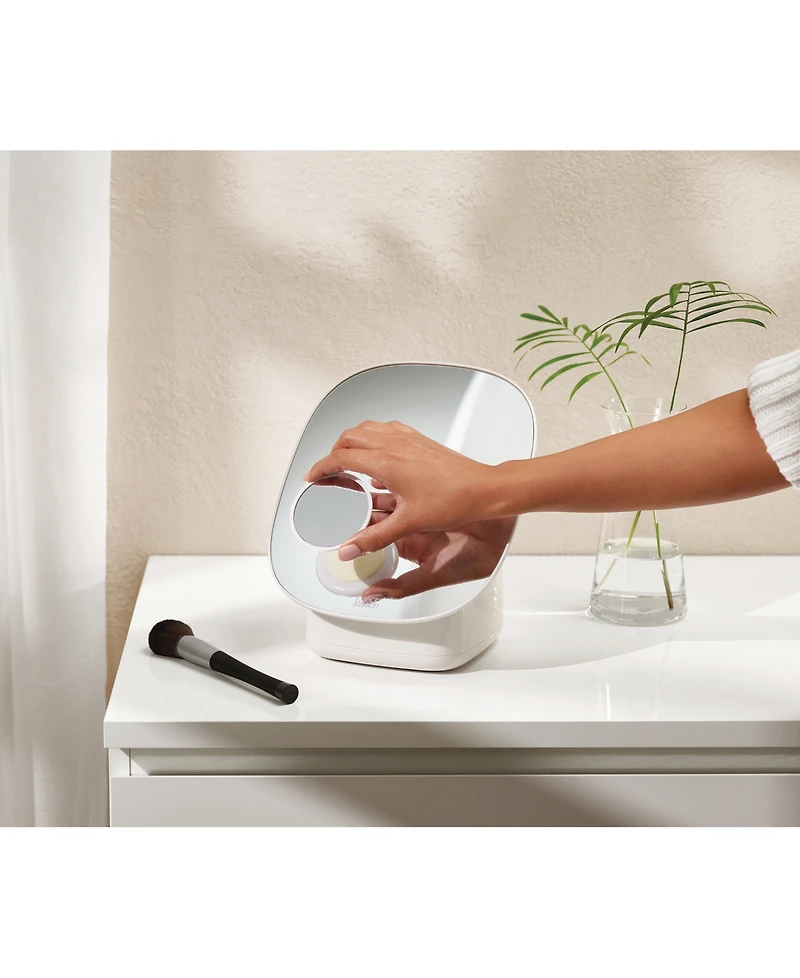Joseph Joseph Viva Pedestal Mirror with Cosmetic Organizer