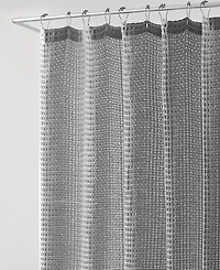 Vera Wang Marled Waffle Yarn Dyed Shower Curtain, 72" X 70"