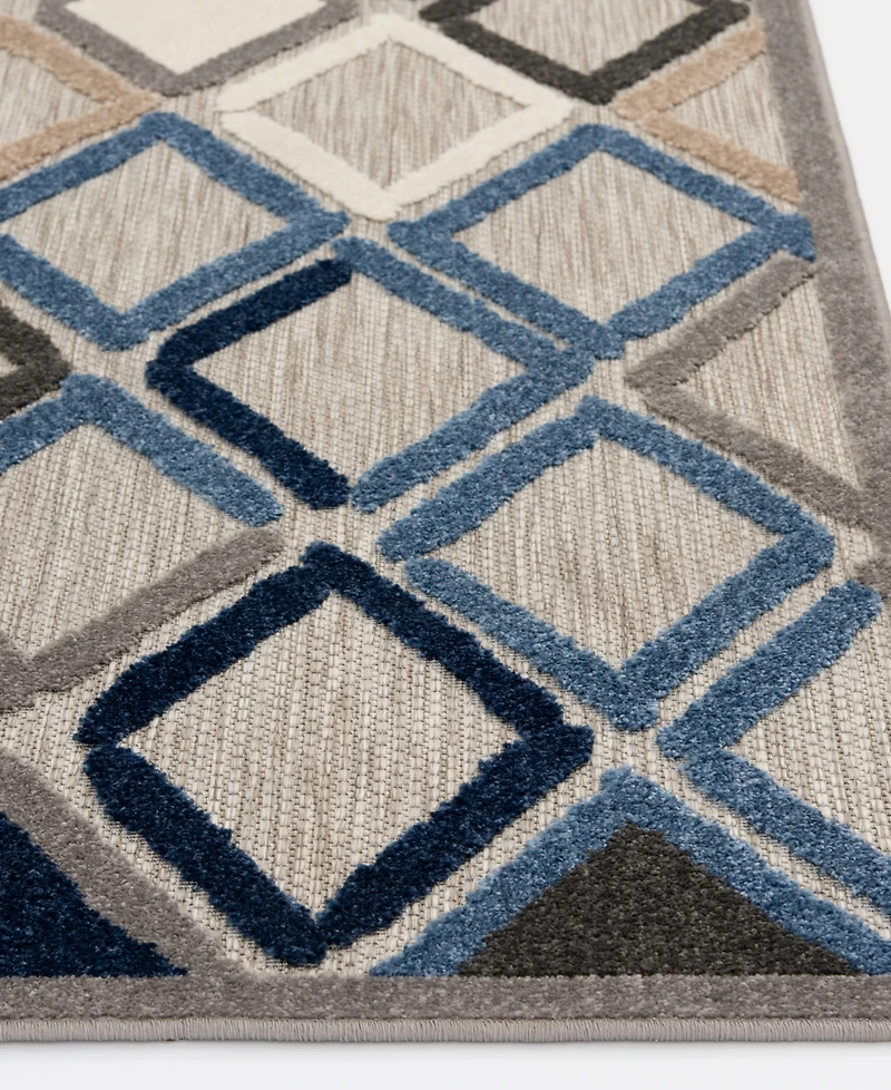 Closeout! Northern Weavers Britta Bri-06 6'7" x 9'2" Outdoor Area Rug