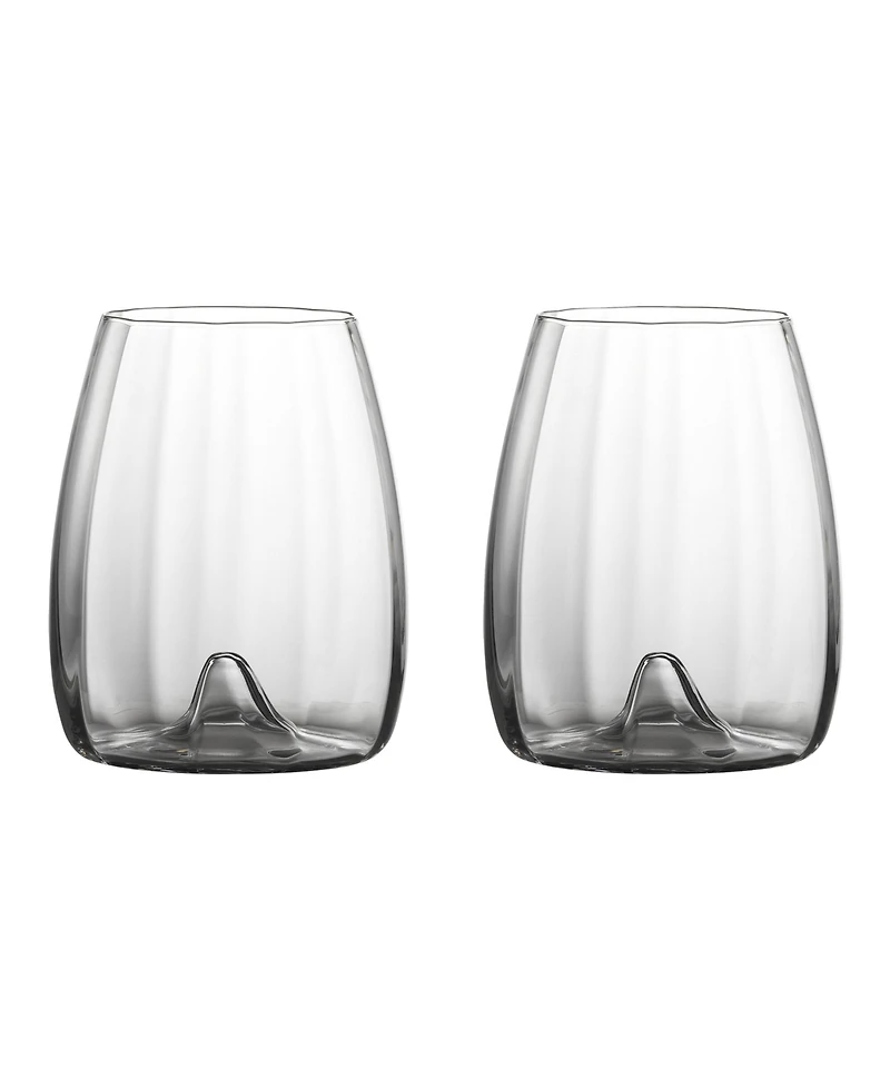 Waterford Elegance Optic Wine Stemless 16.5 oz, Set of 2