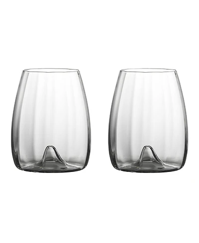Waterford Elegance Optic Wine Stemless 16.5 oz, Set of 2
