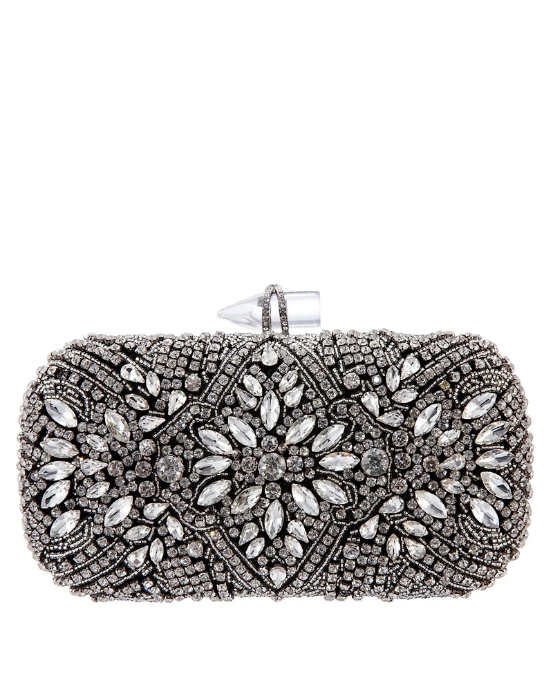 Women's Crystal Embellished Minaudiere