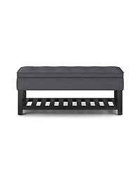 Cosmopolitan Storage Ottoman Bench with Open Bottom