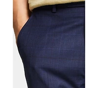 Bar Iii Men's Skinny Fit Wrinkle-Resistant Wool-Blend Suit Separate Pant, Created for Macy's - Close Out!
