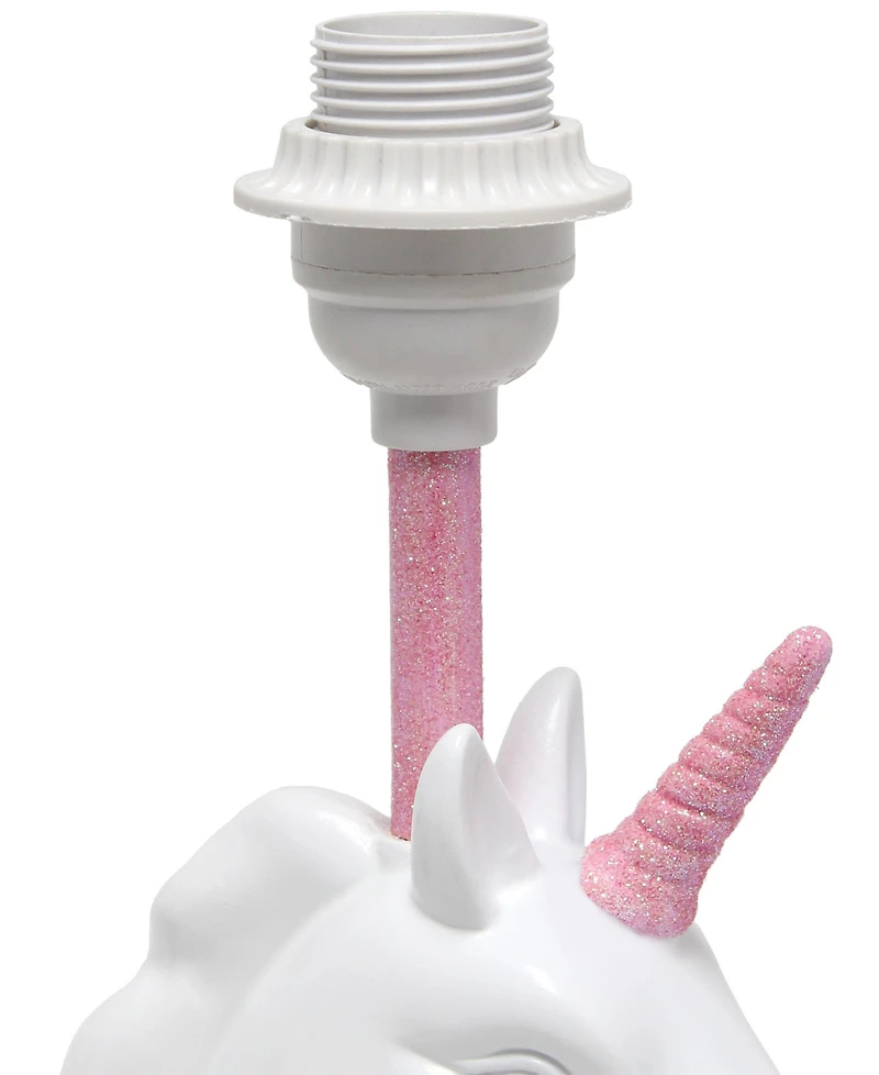 Simple Designs Sparkling Unicorn Table Lamp