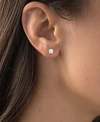 Lab-Grown Opal Stud Earrings (3/4 ct. t.w.) Sterling Silver