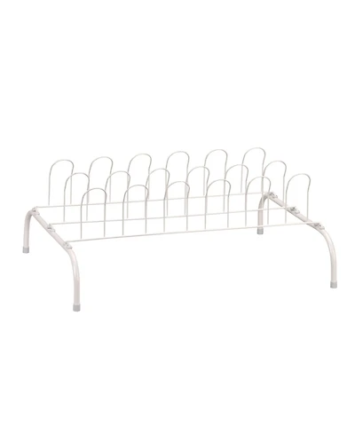 Household Essentials 9-Pair Metal Wire Shoe Rack