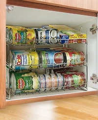 Sorbus 3 Tier Metal Can Organizer: Efficiently Store & Display up to 36 Standard Cans, Maximizing Vertical Space in Your Pantry