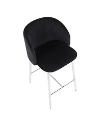 Fran Contemporary Counter Stool, Set of 2
