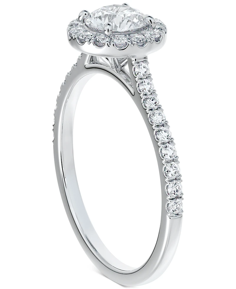 Portfolio by De Beers Forevermark Diamond Halo Engagement Ring (1 ct. t.w.) in 14K White Gold