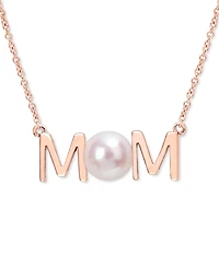 Cultured Freshwater Pearl (7mm) Mom 17" Pendant Necklace